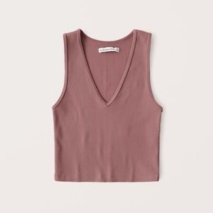 Abercrombie & Fitch Seamless Ribbed V-neck Tank